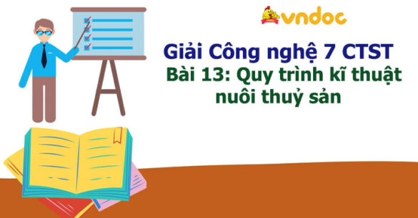 Công nghệ 7 Bài 13: Quy trình kĩ thuật nuôi thuỷ sản