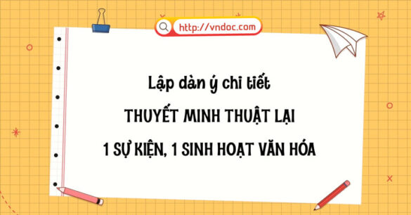 Dàn ý bài văn Thuyết minh thuật lại một sự kiện