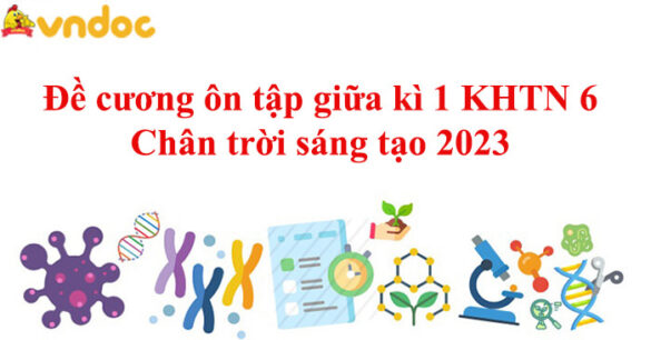 Đề cương ôn tập giữa kì 1 KHTN 6 Chân trời sáng tạo năm 2023