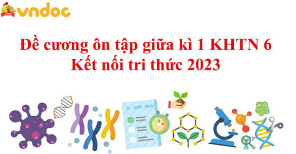 Đề cương ôn tập giữa kì 1 KHTN 6 Kết nối tri thức năm 2023