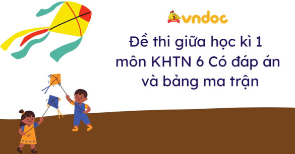 Top 3 Đề thi giữa kì 1 KHTN 6 Cánh Diều năm 2023