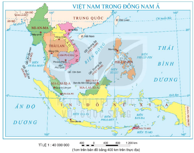 Địa lí 6 bài 2: Bản đồ. Một số lưới kinh, vĩ tuyến. Phương hướng trên bản đồ