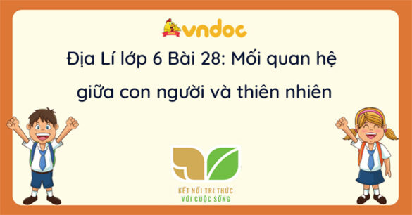 Địa lí 6 Bài 28 Mối quan hệ giữa con người và thiên nhiên