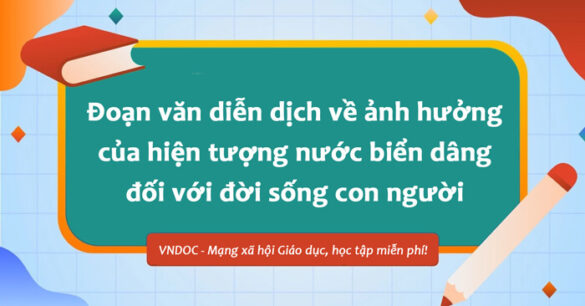 Đoạn văn diễn dịch về ảnh hưởng của hiện tượng nước biển dâng đối với đời sống con người