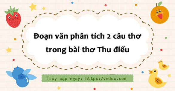 Phân tích hai câu thơ gây ấn tượng nhất trong bài thơ Thu điếu lớp 8