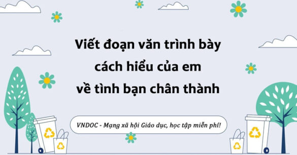 Đoạn văn trình bày cách hiểu về tình bạn chân thành lớp 8