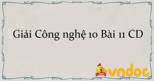 Giải Công nghệ 10 Bài 11: Hình chiếu trục đo CD