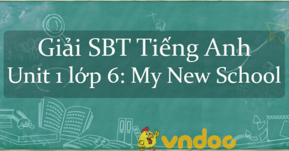 Giải SBT Unit 1 lớp 6 My New School