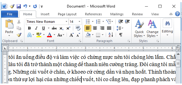 Giải bài tập SGK Tin học 6 bài 14: Soạn thảo văn bản đơn giản