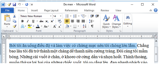 Giải bài tập SGK Tin học 6 bài 15: Chỉnh sửa văn bản