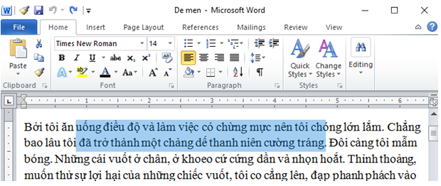 Giải bài tập SGK Tin học 6 bài 15: Chỉnh sửa văn bản