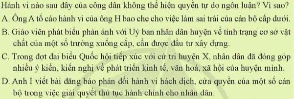 Quyền và nghĩa vụ công dân về tự do ngôn luận, báo chí và tiếp cận thông tin