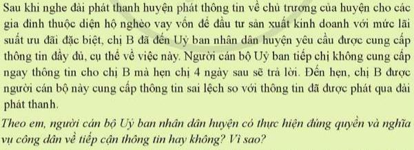 Quyền và nghĩa vụ công dân về tự do ngôn luận, báo chí và tiếp cận thông tin