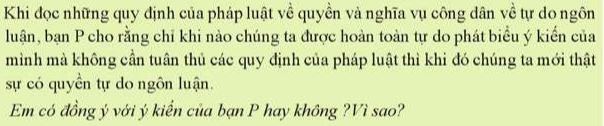 Quyền và nghĩa vụ công dân về tự do ngôn luận, báo chí và tiếp cận thông tin