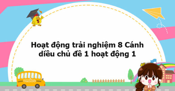 Hoạt động trải nghiệm 8 Cánh diều chủ đề 1 hoạt động 1