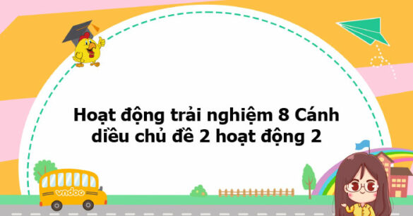 Hoạt động trải nghiệm 8 Cánh diều chủ đề 2 hoạt động 2