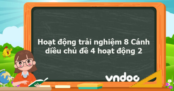 Hoạt động trải nghiệm 8 Cánh diều chủ đề 4 hoạt động 2