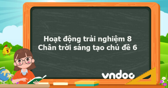 Hoạt động trải nghiệm 8 Chân trời sáng tạo chủ đề 6