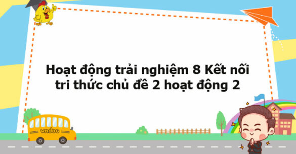 Hoạt động trải nghiệm 8 Kết nối tri thức chủ đề 2 hoạt động 2