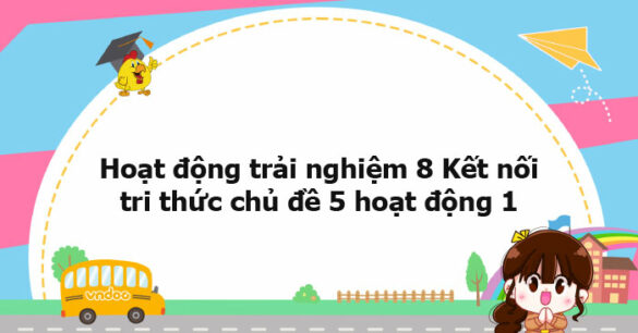 Hoạt động trải nghiệm 8 Kết nối tri thức chủ đề 5 hoạt động 1