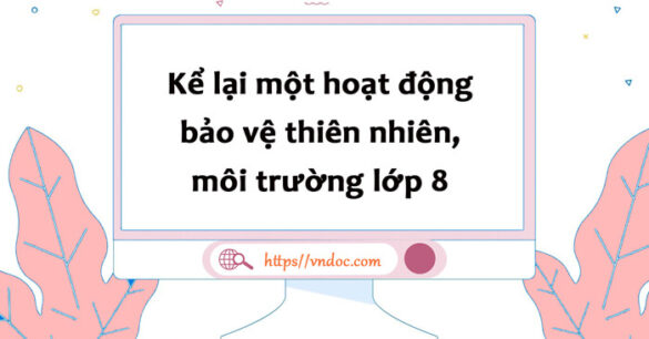 Kể lại một hoạt động bảo vệ thiên nhiên, môi trường lớp 8 | Kể lại một hoạt động xã hội lớp 8