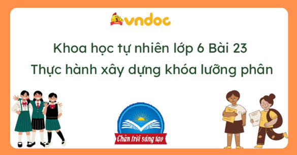 Khoa học tự nhiên 6 Bài 23: Thực hành xây dựng khóa lưỡng phân