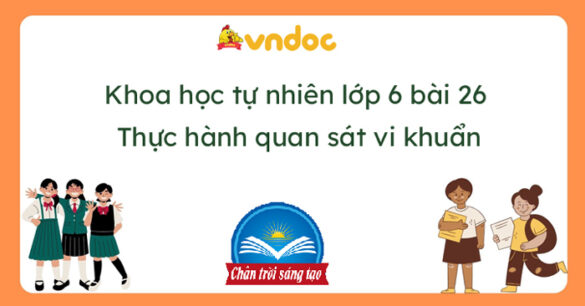 Khoa học tự nhiên 6 Bài 26: Thực hành quan sát vi khuẩn. Tìm hiểu các bước làm sữa chua