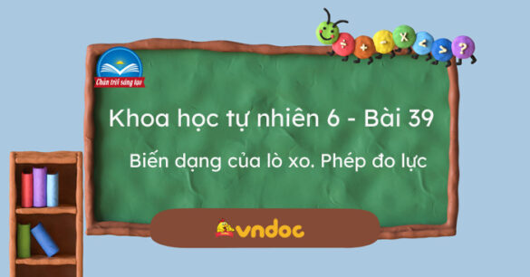 Khoa học tự nhiên 6 Bài 39: Biến dạng của lò xo. Phép đo lực