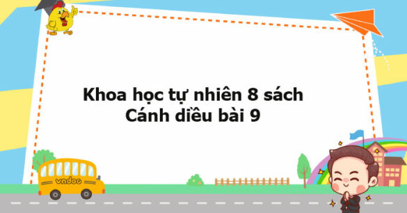 Khoa học tự nhiên 8 Cánh diều bài 9 trang 51, 52, 53, 54