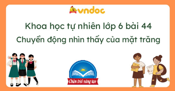 Khoa học tự nhiên 6 Bài 44: Chuyển động nhìn thấy của Mặt Trăng