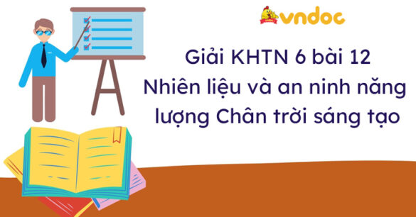 Khoa học tự nhiên lớp 6 bài 12 Nhiên liệu và an ninh năng lượng