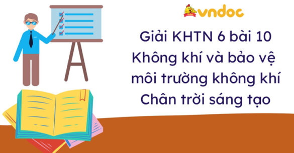 Khoa học tự nhiên lớp 6 bài 10 Không khí và bảo vệ môi trường không khí