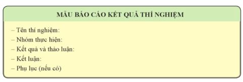 Báo cáo thực hành trang 83 Sinh học 11