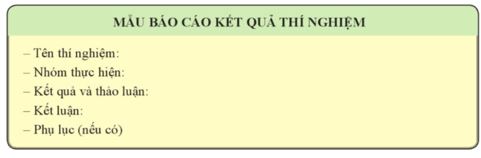 Báo cáo thực hành trang 32 Sinh học 11