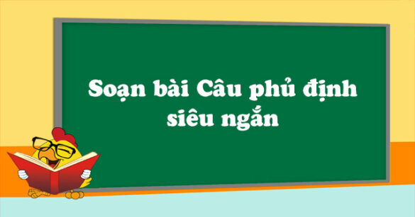 Soạn bài Câu phủ định siêu ngắn