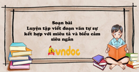 Soạn bài Luyện tập viết đoạn văn tự sự kết hợp với miêu tả và biểu cảm siêu ngắn