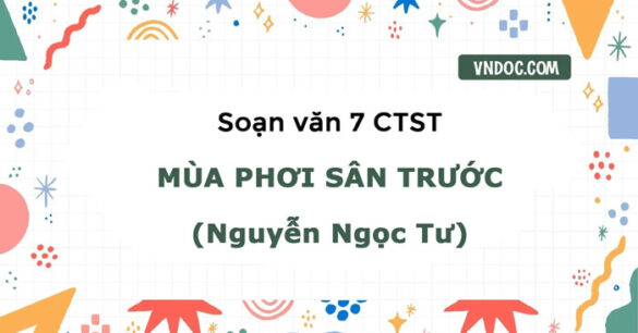 Soạn bài Mùa phơi sân trước lớp 7 Chân trời sáng tạo