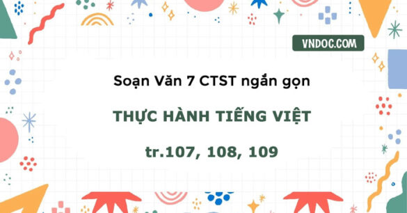 Soạn bài Thực hành tiếng Việt lớp 7 trang 107