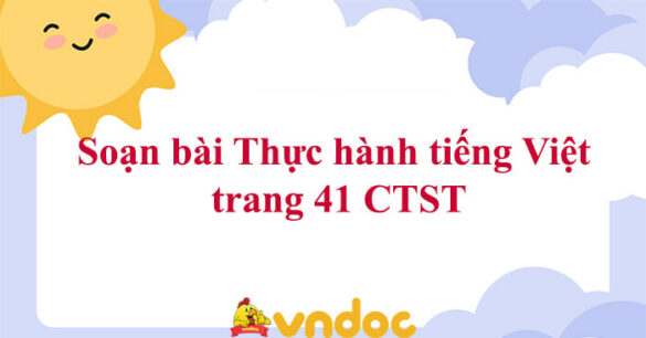 Soạn bài Thực hành tiếng Việt trang 41