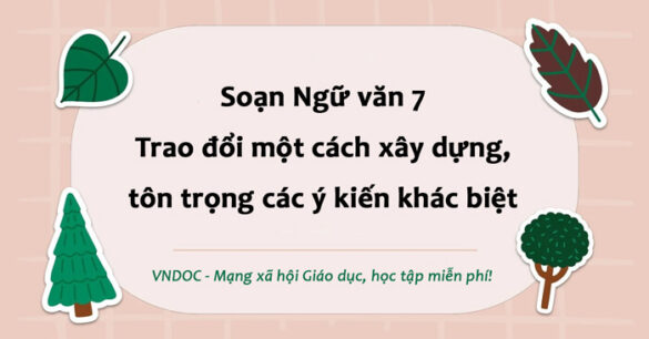 Soạn bài Trao đổi một cách xây dựng, tôn trọng các ý kiến khác biệt trang 39