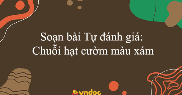 Soạn bài Tự đánh giá: Chuỗi hạt cườm màu xám