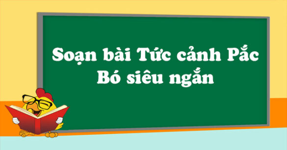 Soạn bài Tức cảnh Pắc Bó siêu ngắn