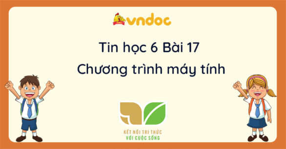 Tin học 6 Bài 17 Chương trình máy tính