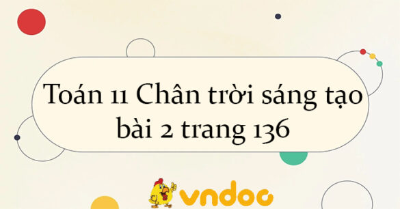 Toán 11 Chân trời sáng tạo bài 2 trang 136