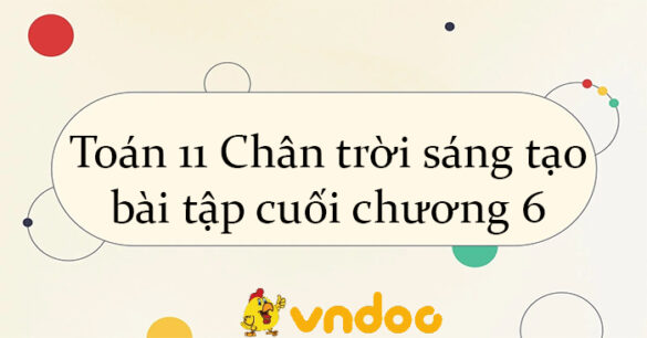 Toán 11 Chân trời sáng tạo bài tập cuối chương 6