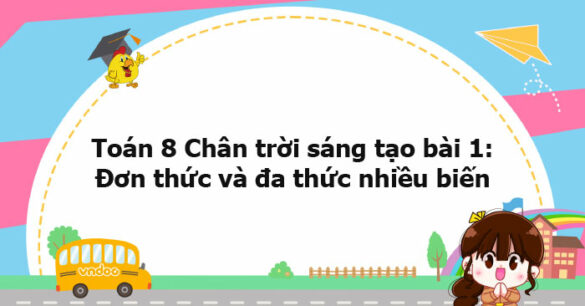 Toán 8 Chân trời sáng tạo bài 1: Đơn thức và đa thức nhiều biến