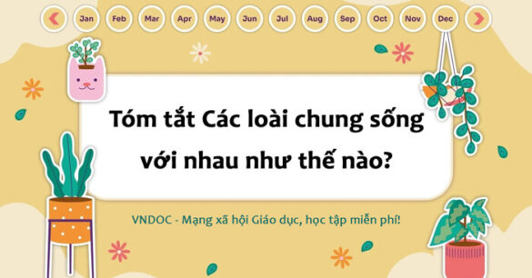 Tóm tắt Các loài chung sống với nhau như thế nào? lớp 6 Ngắn gọn nhất