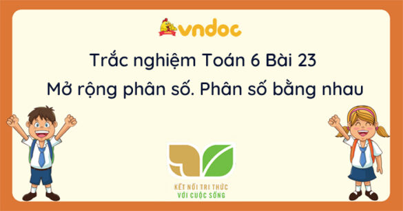 Trắc nghiệm Bài 23: Mở rộng phân số. Phân số bằng nhau