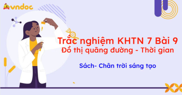 Trắc nghiệm Khoa học tự nhiên 7 Bài 9: Đồ thị quãng đường - Thời gian