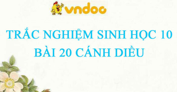 Trắc nghiệm Sinh 10 Bài 20 CD